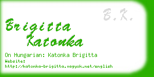 brigitta katonka business card